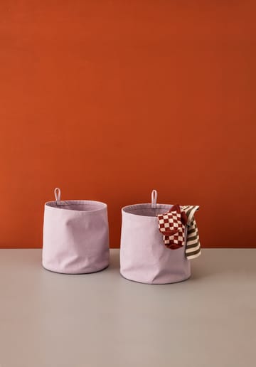 Kids Base oppbevaring tekstil sylinder 2-pakning - Lilla - Kid's Concept