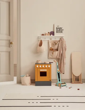 Kids Base oppbevaring tekstil sylinder 2-pakning - Naturhvit  - Kid's Concept