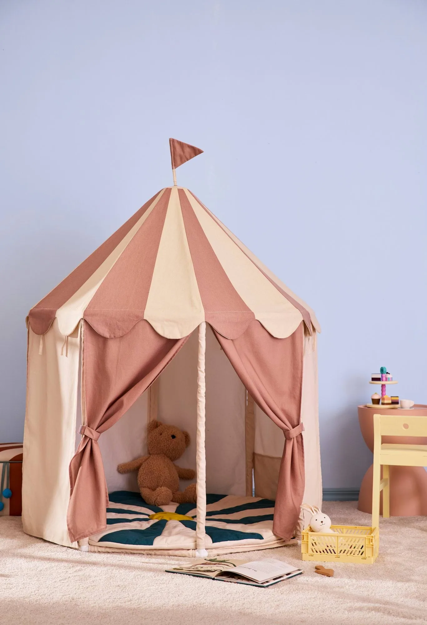 Kids Base paviljongtelt, Rand brun Kid's Concept