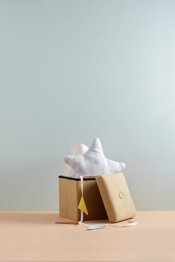 Kids Base puff med oppbevaring - Gul - Kid's Concept
