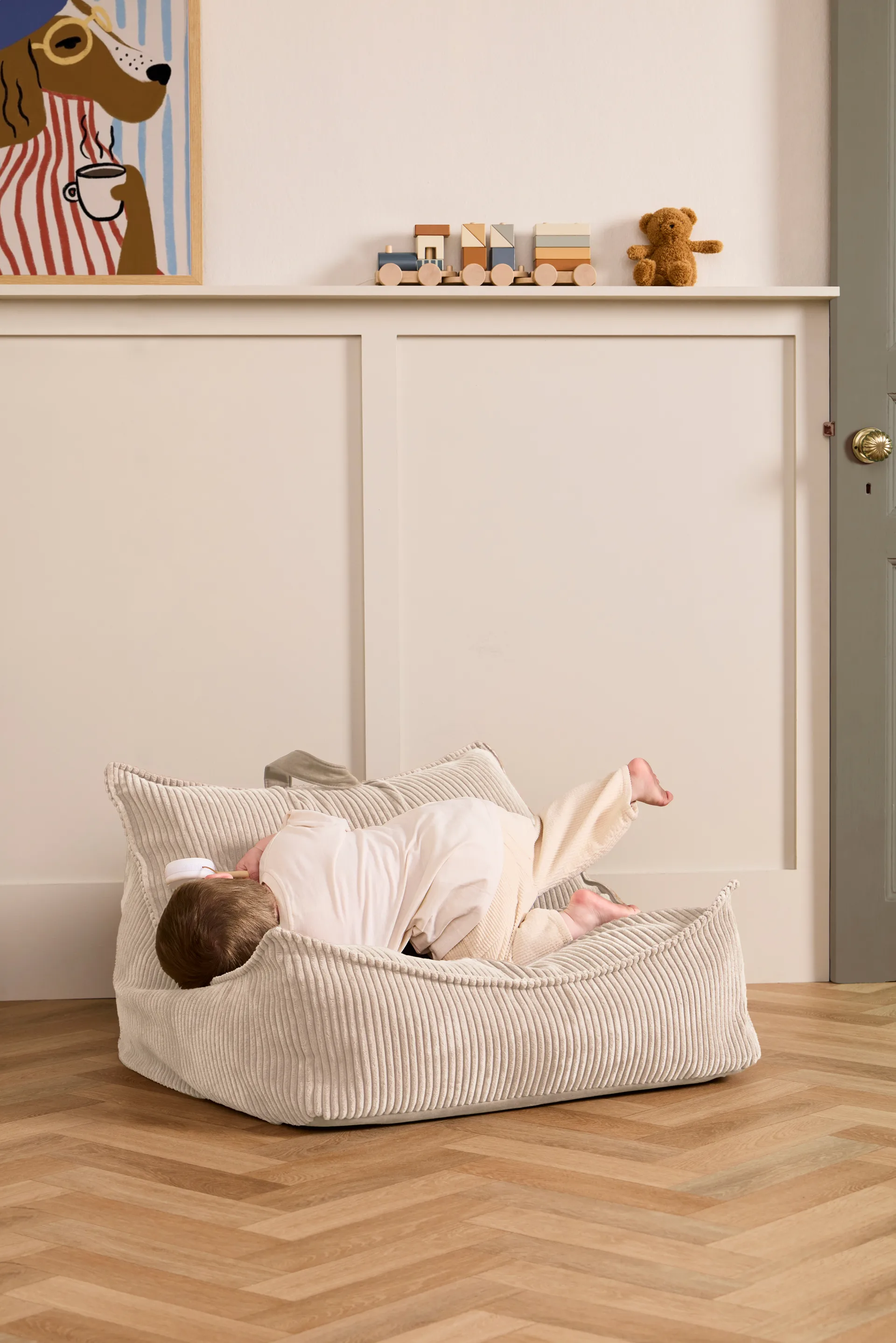 Kid's Base sittesekk, Naturhvit Kid's Concept