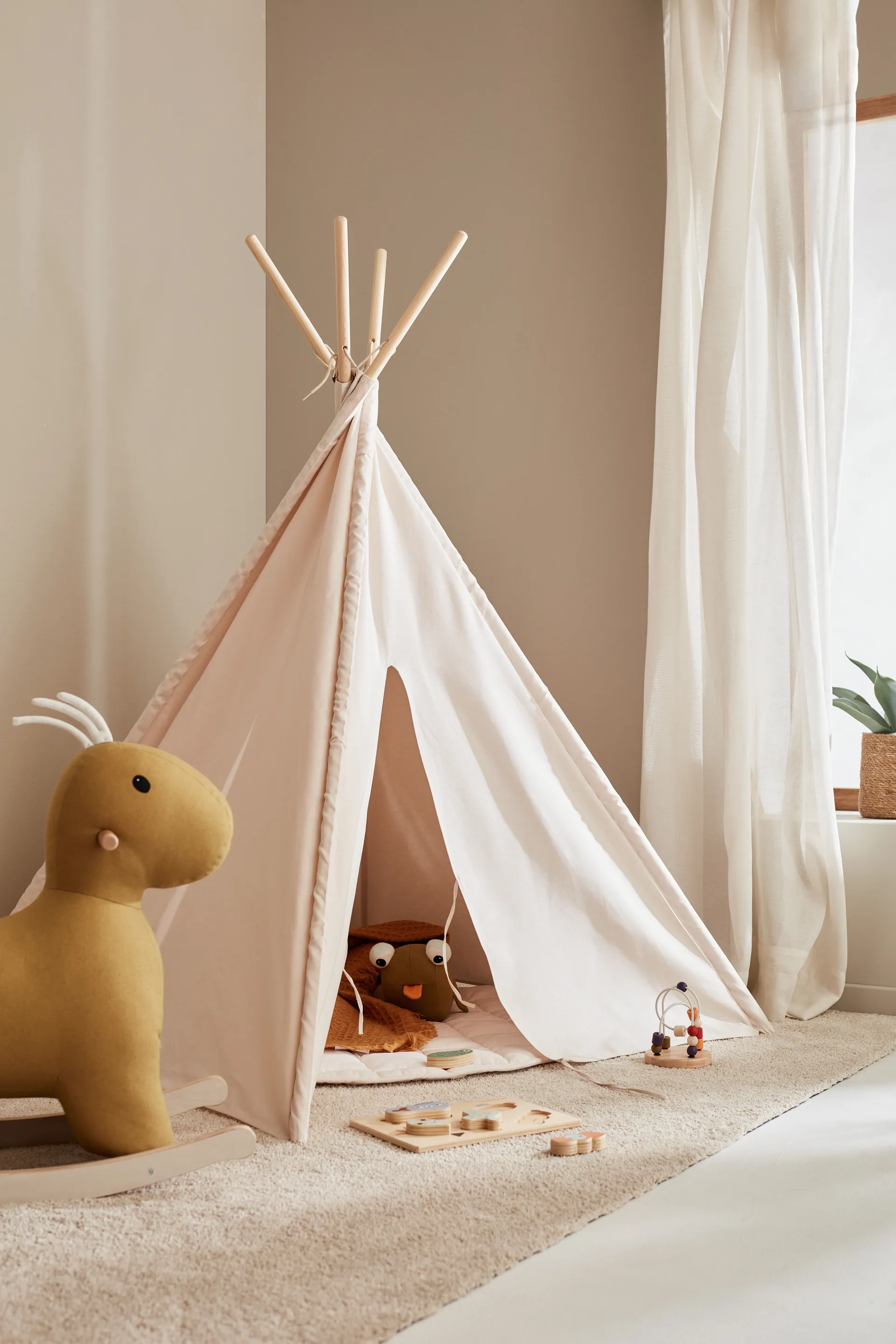 Kids Base tipitelt, Naturhvit  Kid's Concept