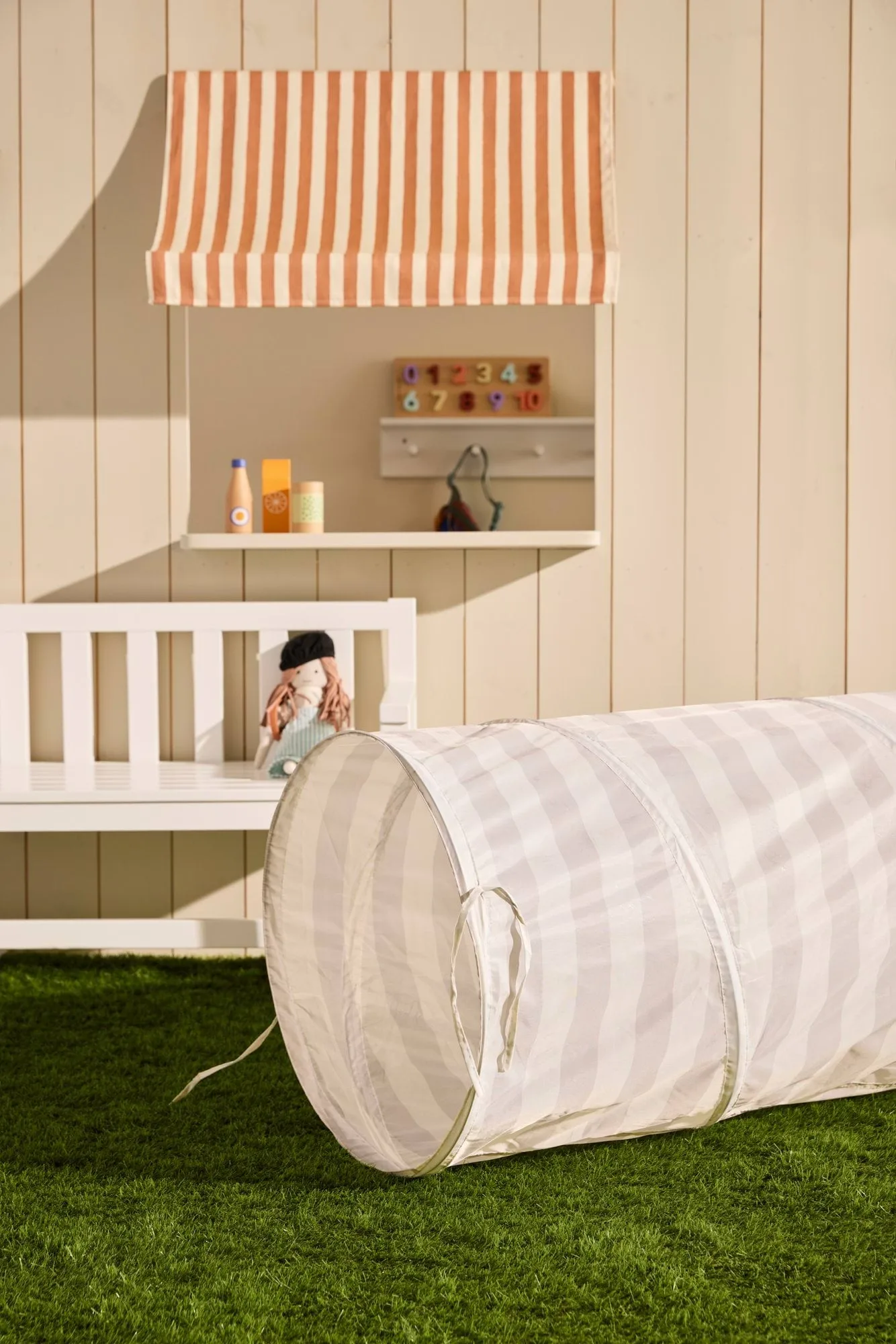 Kids Base tunnel, Rand grå Kid's Concept