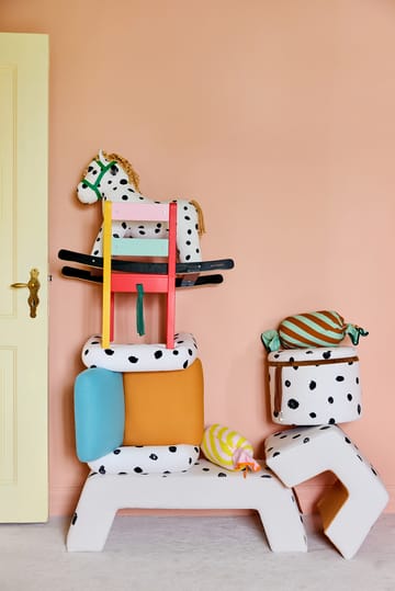 Pippi puff med oppbevaring Ø40x30,5 cm - Multi - Kid's Concept