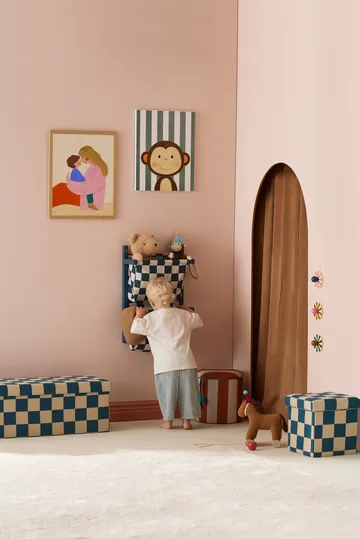 Poshylle rute - Blågrønn, 40x19x60 cm - Kid's Concept