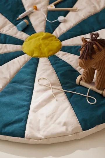 Sirkus lekematte - Blågrønn, Ø112x2 cm - Kid's Concept