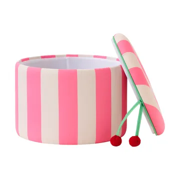 Sittepuff sylinder med oppbevaring - Rosa, Ø40x30,5 cm - Kid's Concept