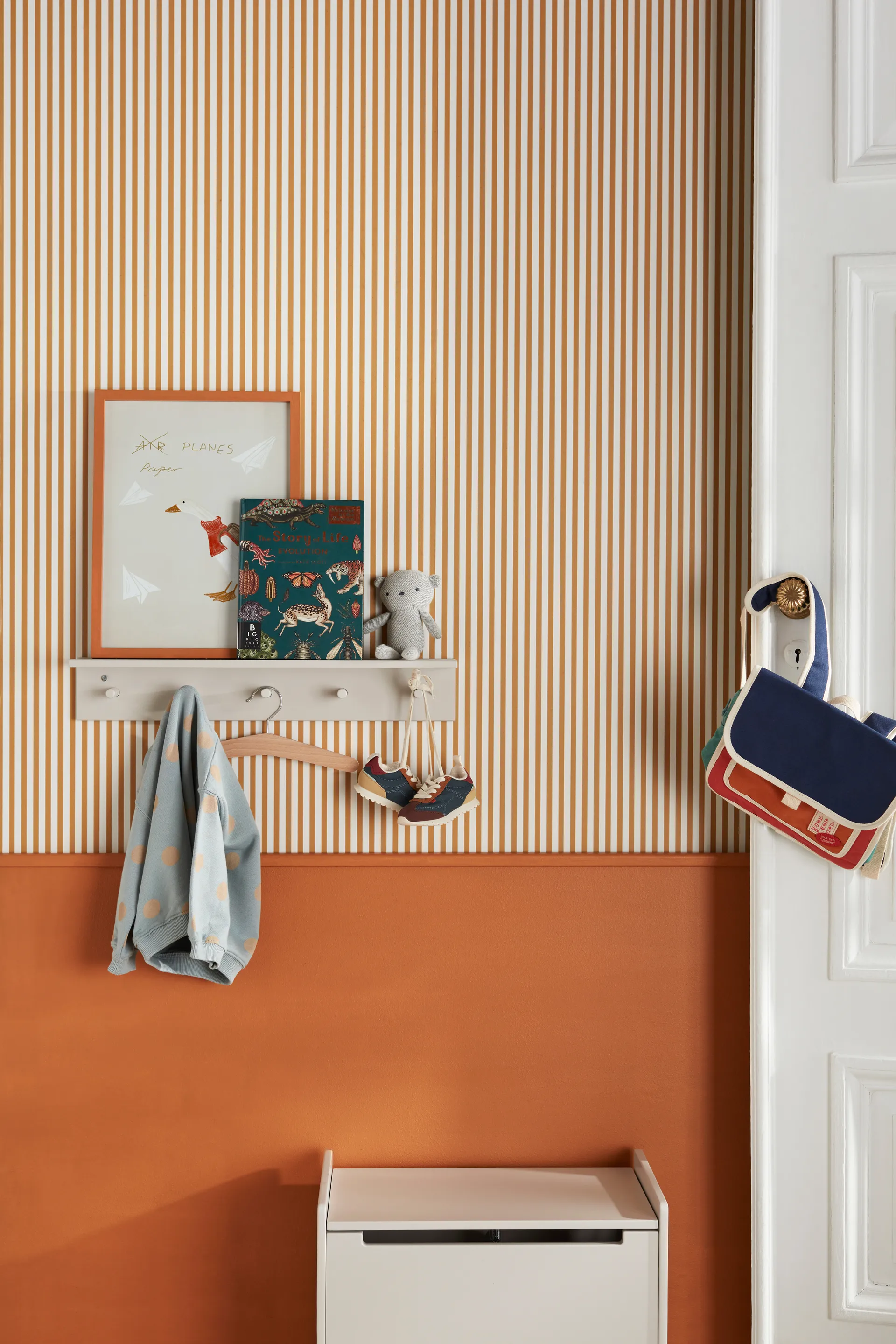 Star hylle med kroker, Grå Kid's Concept