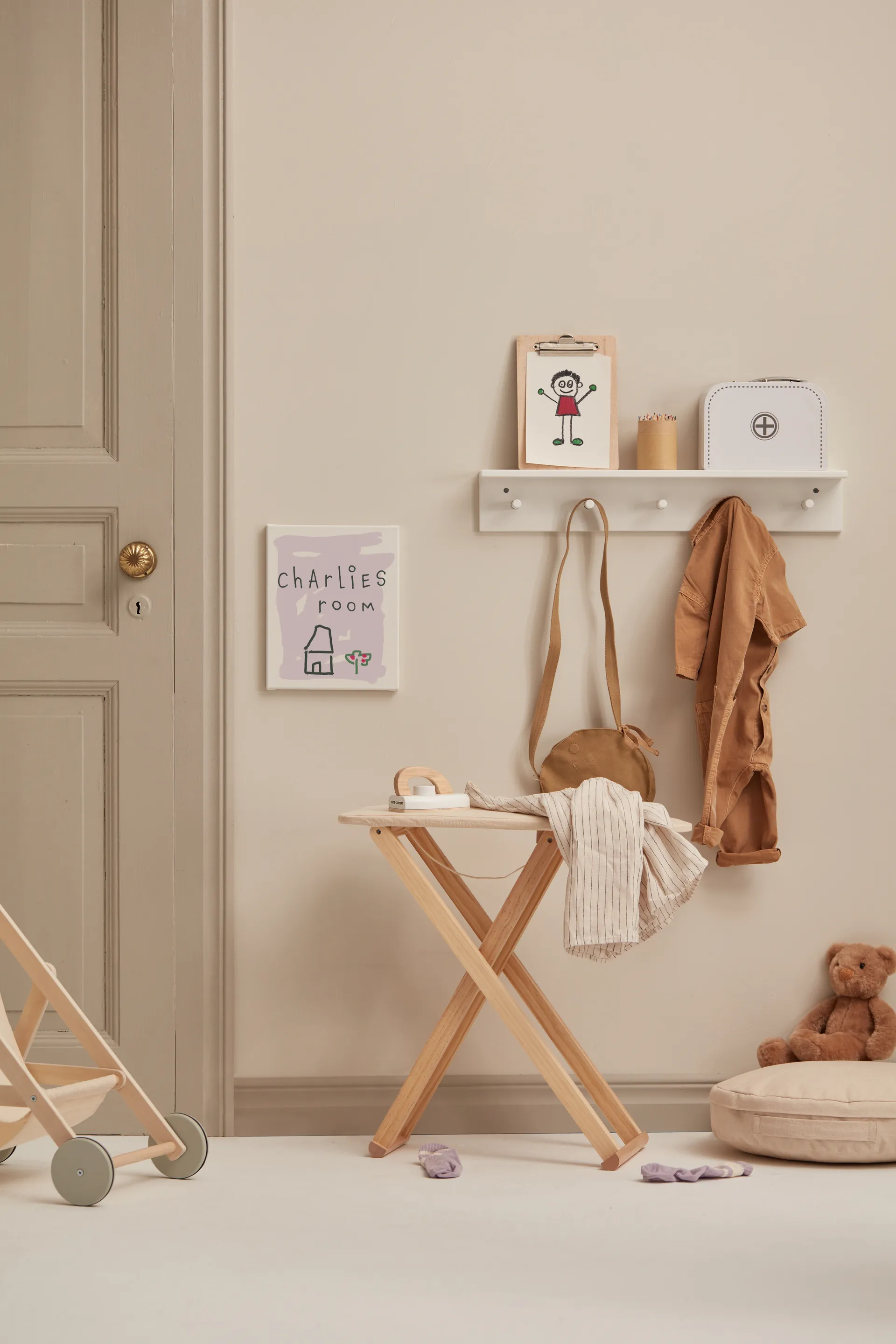 Star hylle med kroker, Hvit Kid's Concept