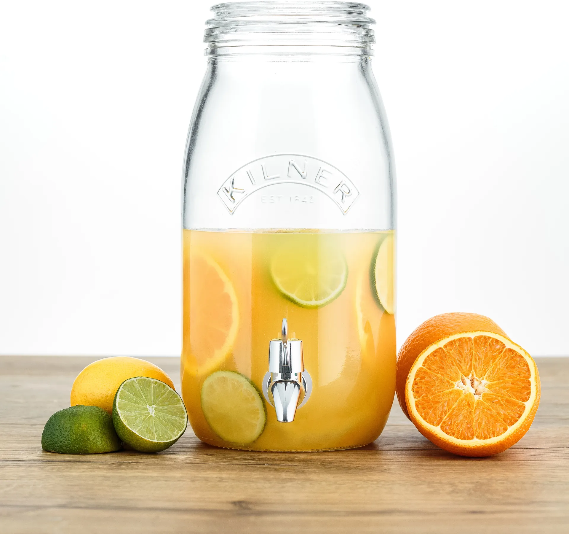 Kilner drikkedispenser med tappekran, Klar, 3 l Kilner