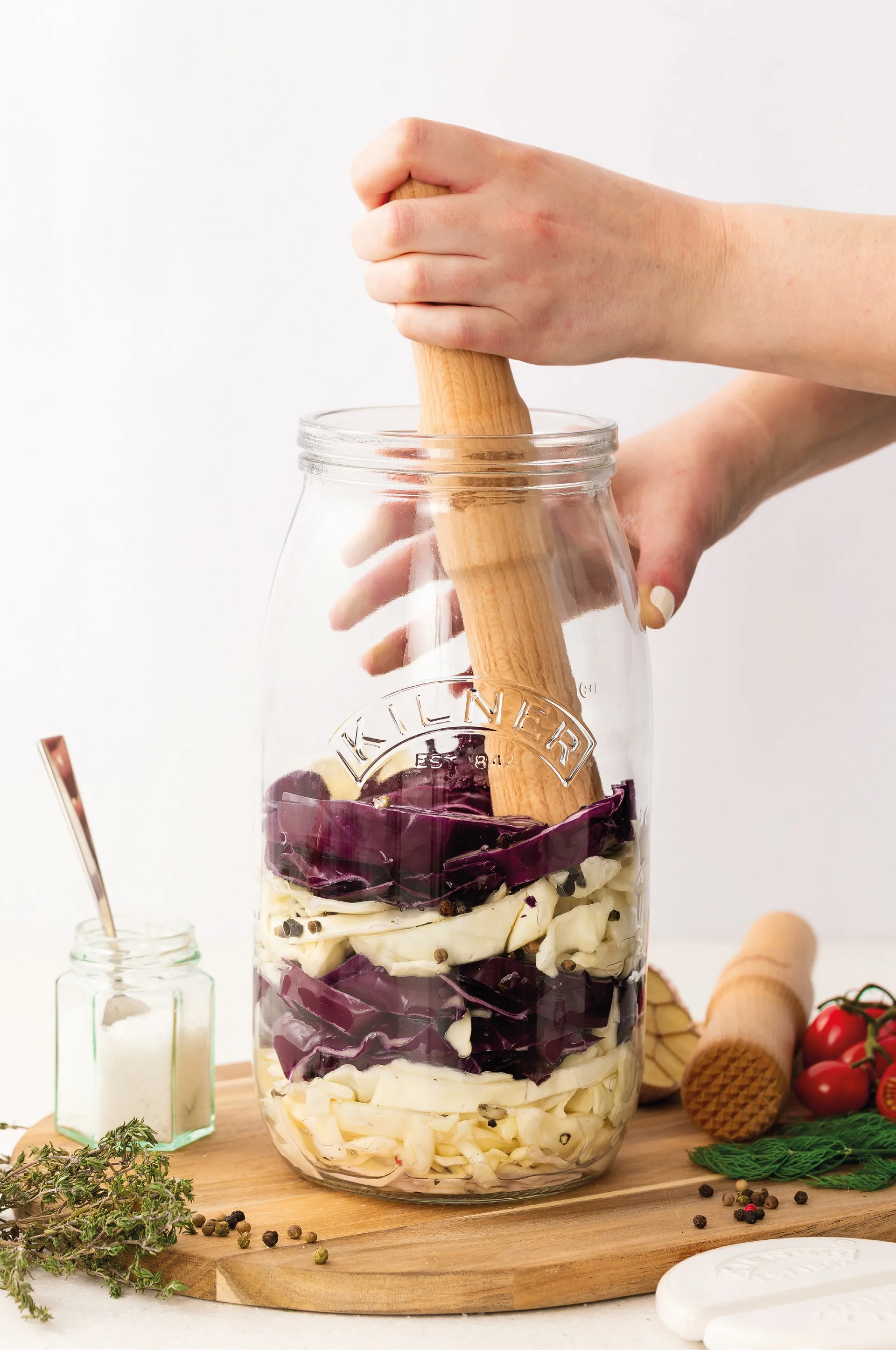 Kilner fermenteringsstøter, Lyst tre Kilner