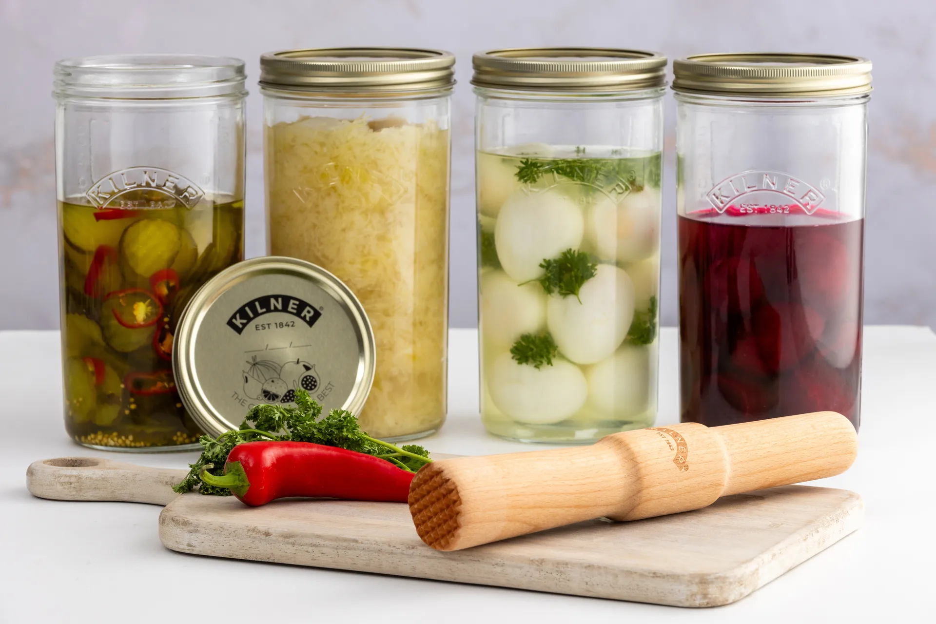 Kilner fermenteringsstøter, Lyst tre Kilner
