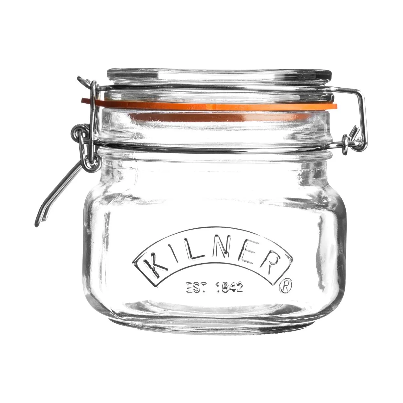 Kilner firkantet konserveringsglass med bøyle Klar, 0,5 L