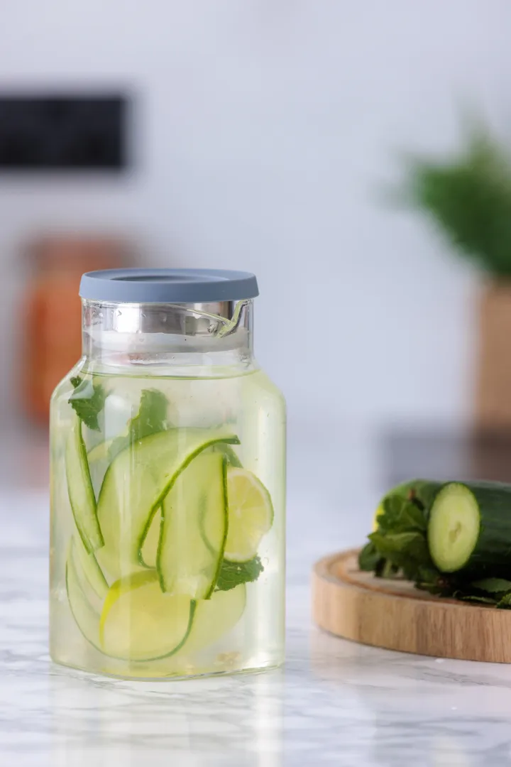 Kilner FRESH kjølekaraffel, Klar-grå, 1,2 L Kilner