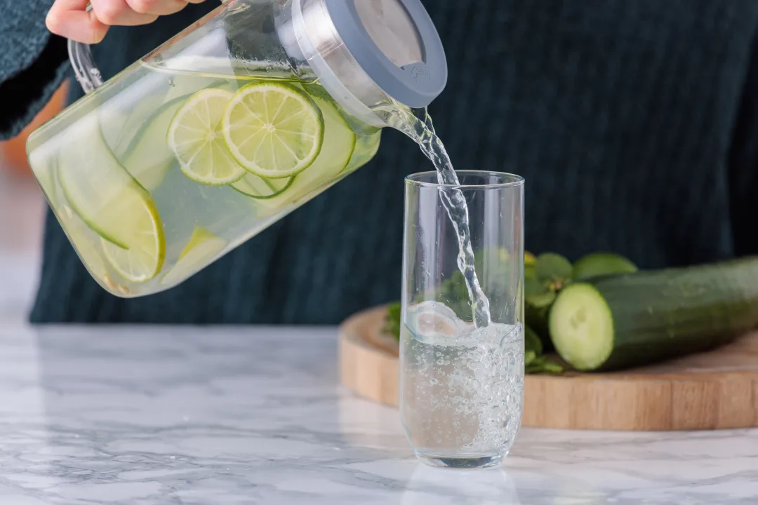Kilner FRESH kjølekaraffel, Klar-grå, 1,2 L Kilner