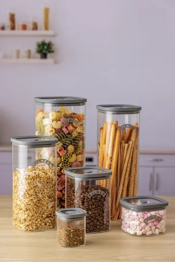 Kilner FRESH oppbevaringskrukke - Klar-grå, 1 L - Kilner