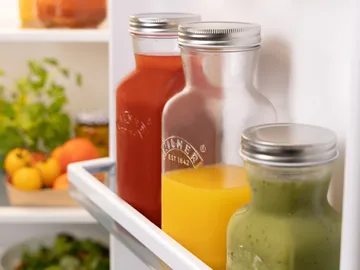 Kilner juice- og sausflaske - Klar-rustfritt stål, 1 L - Kilner