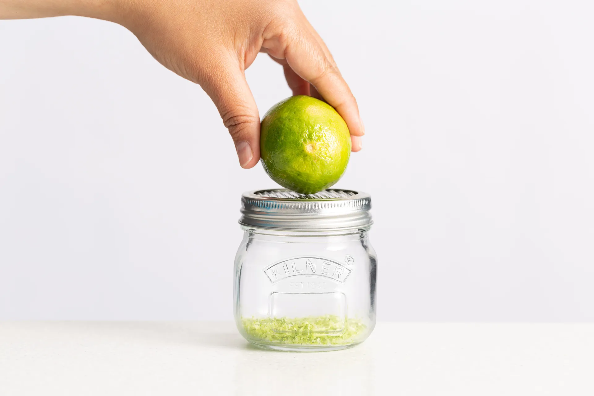 Kilner oppbevaringskrukke med rive-lokk, Sølv-klar, 250 ml Kilner