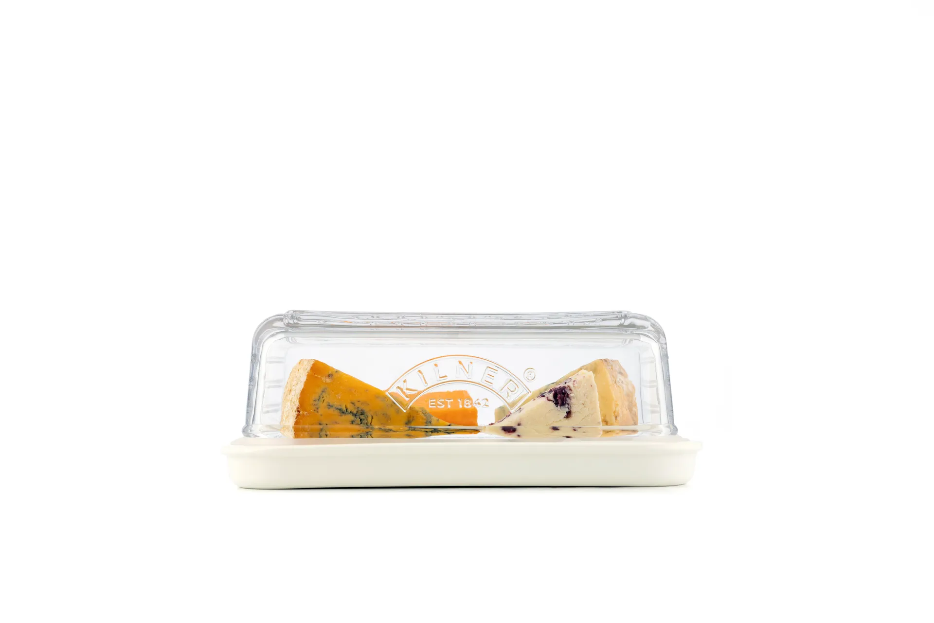 Kilner ostoppbevaring, Klar-hvit Kilner