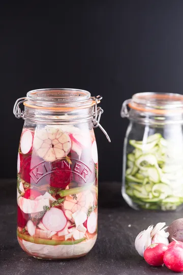 Kilner rund boks med bøyle - Klar, 1,5 L - Kilner