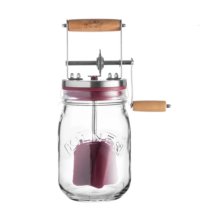 Kilner smørkjerne - Klar-rød, 1 L - Kilner