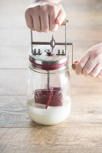 Kilner smørkjerne - Klar-rød, 1 L - Kilner