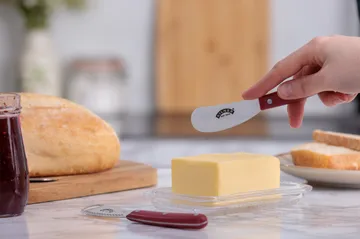 Kilner smørkniv sett - Rød-rustfritt stål - Kilner