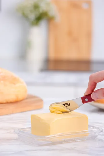 Kilner smørkniv sett - Rød-rustfritt stål - Kilner