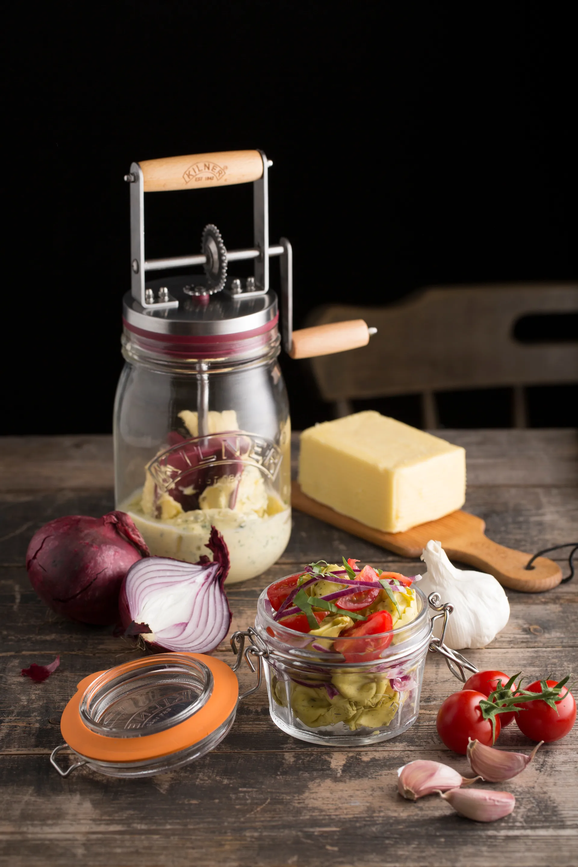 Kilner smørspade, Lyst tre, 2-pakning Kilner