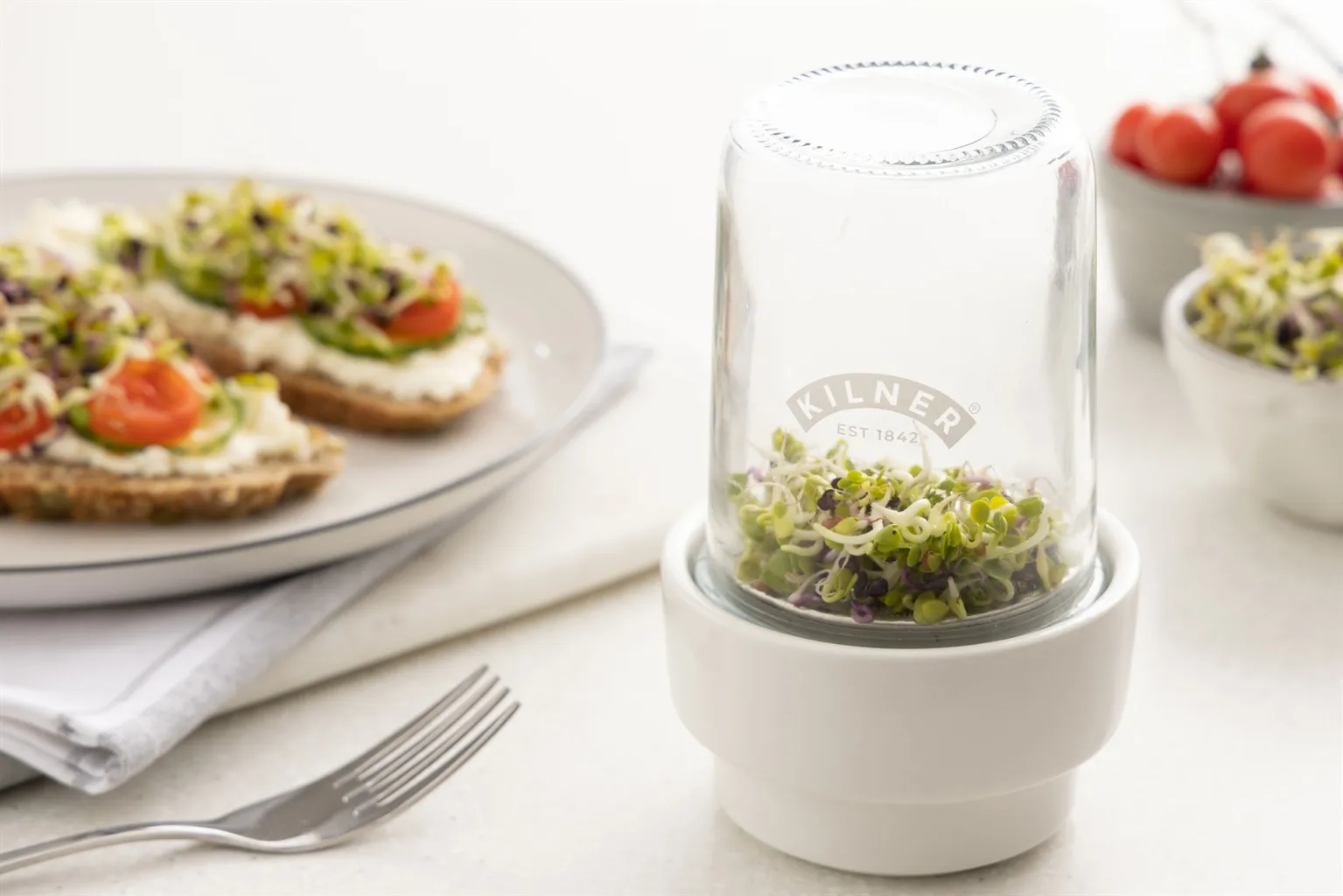 Kilner spiresett, Klar-hvit, 500 ml Kilner