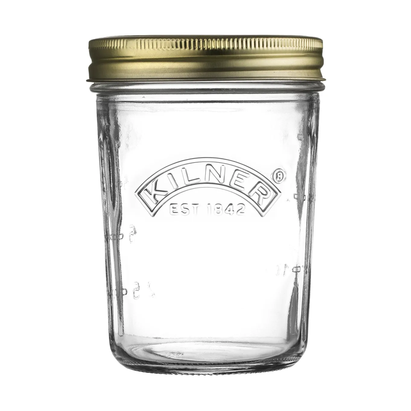 Kilner WIDE konserveringsglass, Klar-gull, 350 ml Kilner