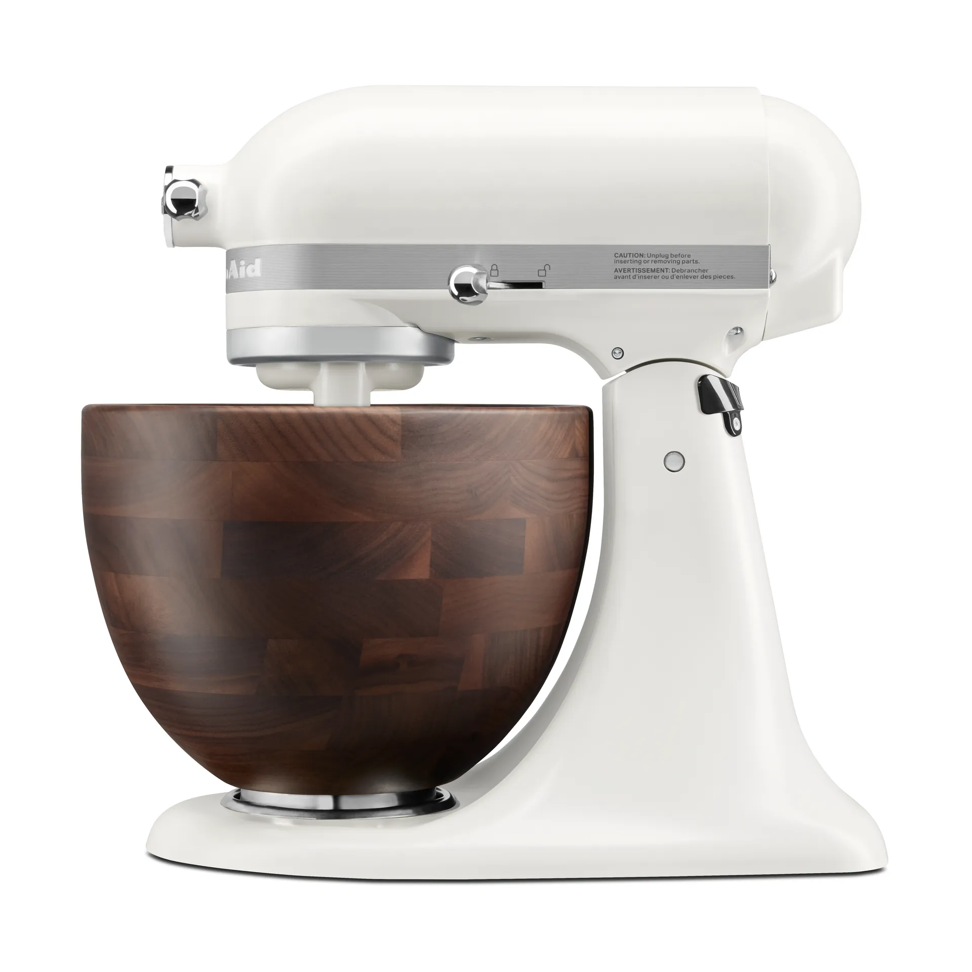 Aritsan 5KSM156 kjøkkenmaskin med treskål 4,7 l, Porcelain white-walnut KitchenAid