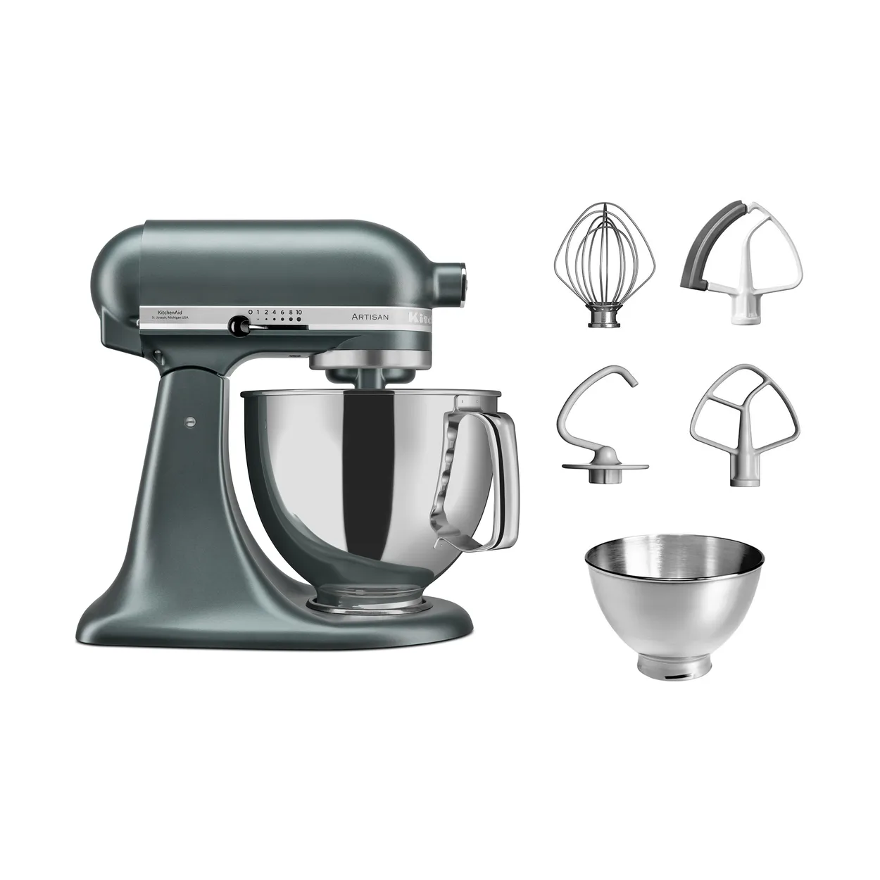 KitchenAid Artisan 5KSM175 kjkkenmaskin med ekstra tilbehr 4,8 L Juniper