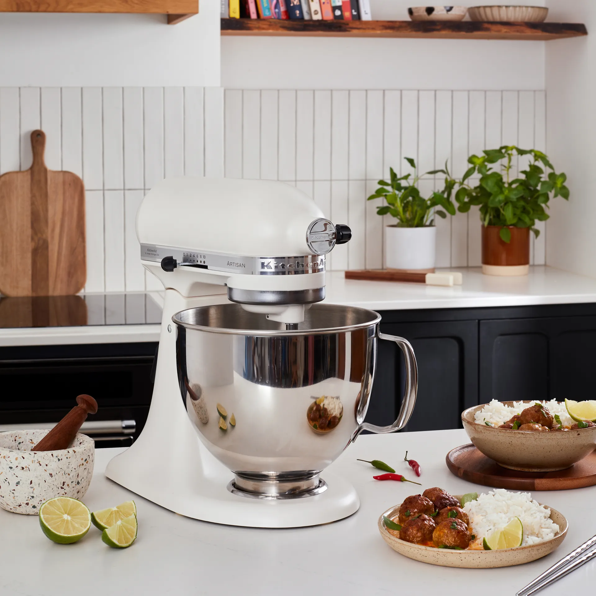 Artisan 5KSM175 kjøkkenmaskin med ekstra tilbehør 4,8 L, Porcelain white KitchenAid