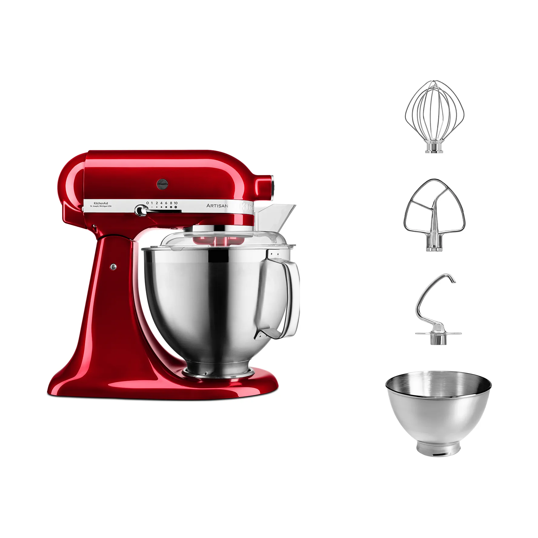 Artisan 5KSM185 kjøkkenmaskin premium 4,8 L, Candy apple KitchenAid