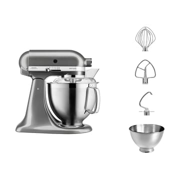 Artisan 5KSM185 kjøkkenmaskin premium 4,8 L - Medallion silver - KitchenAid