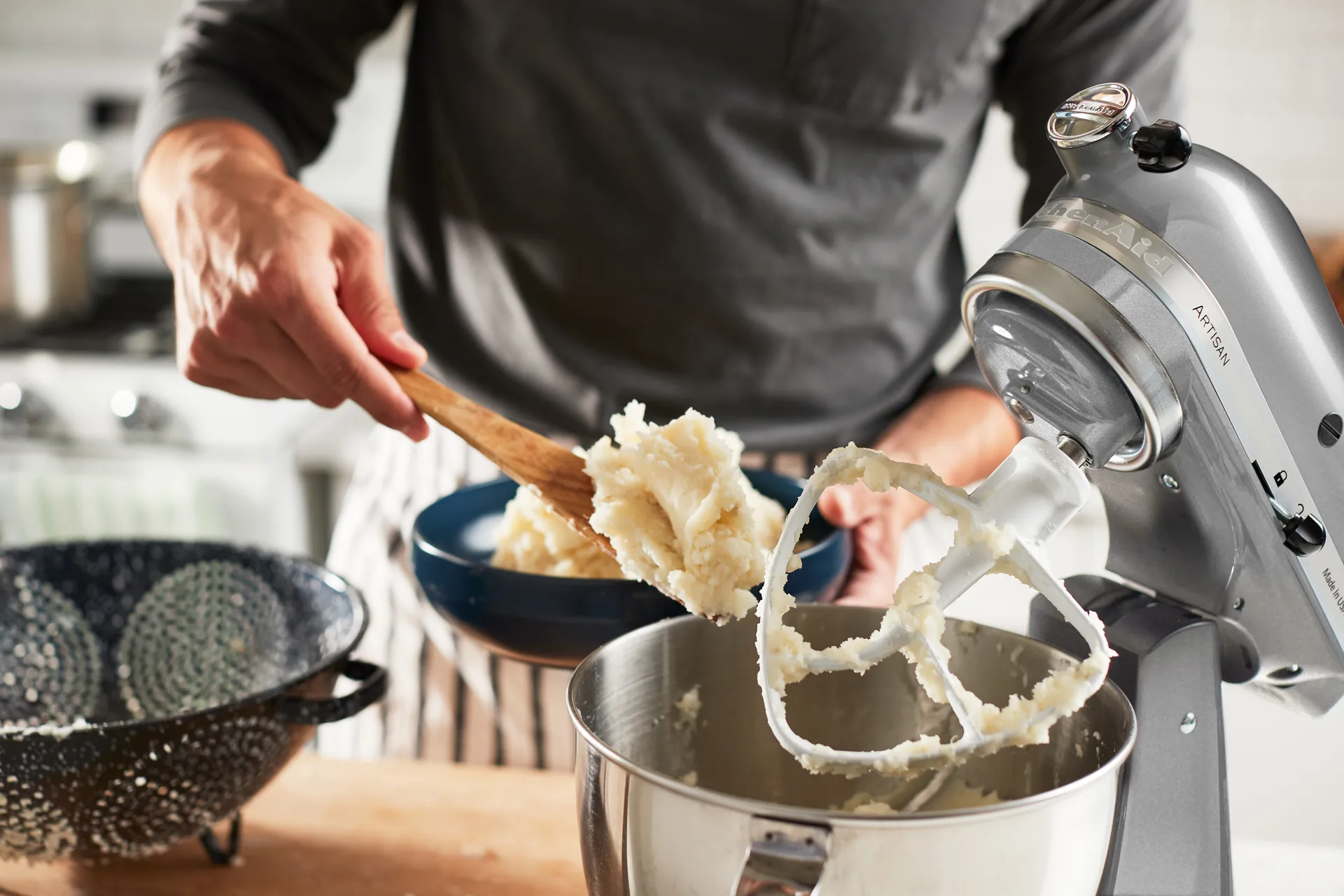 Artisan 5KSM185 kjøkkenmaskin premium 4,8 L, Medallion silver KitchenAid