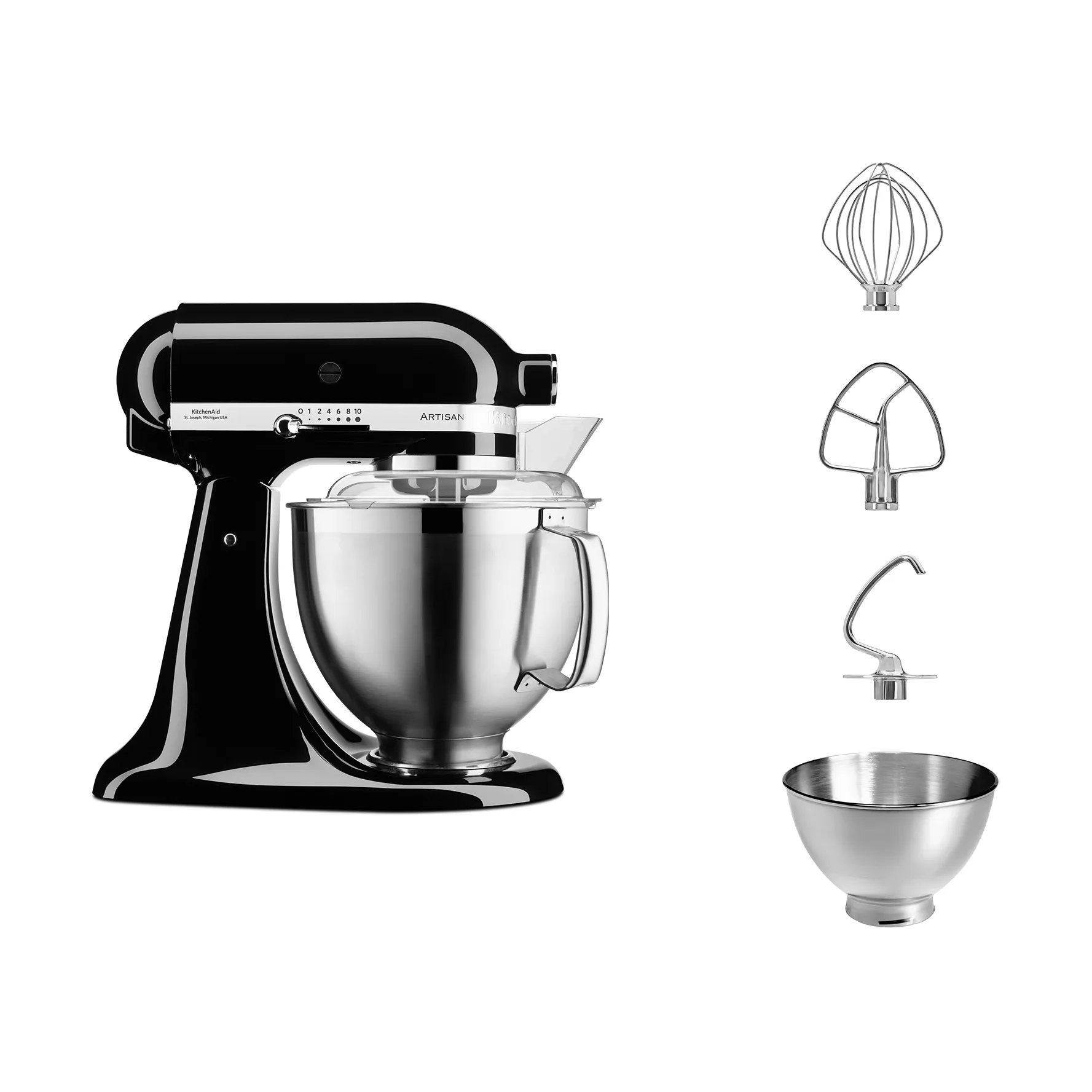 Artisan 5KSM185 kjøkkenmaskin premium 4,8 L, Onyx black KitchenAid