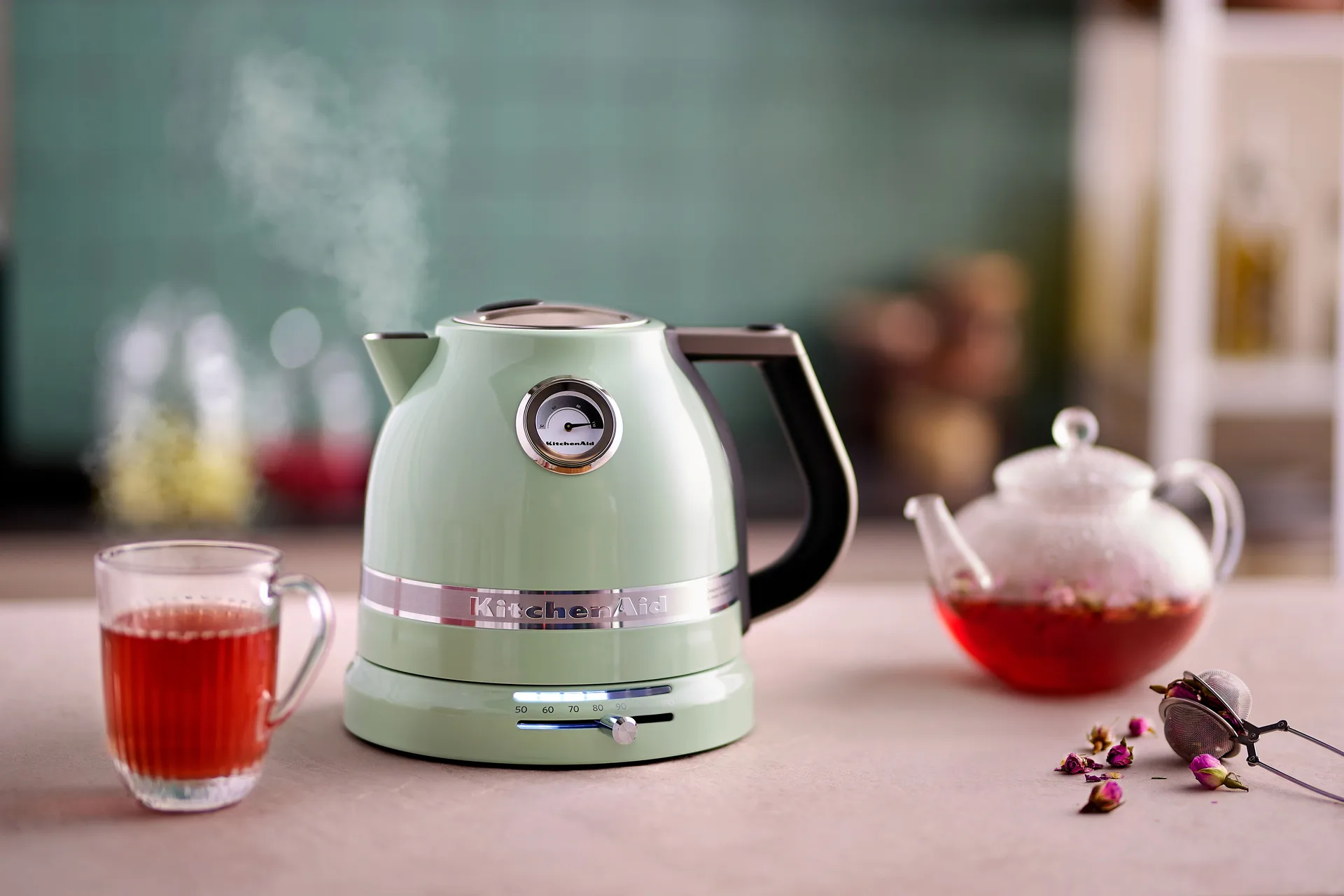 Artisan vannkoker med variabel temperatur 1,5 L, Pistachio KitchenAid
