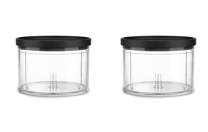 KitchenAid Go top down chopper bolle 2-pakning - Transparent - KitchenAid