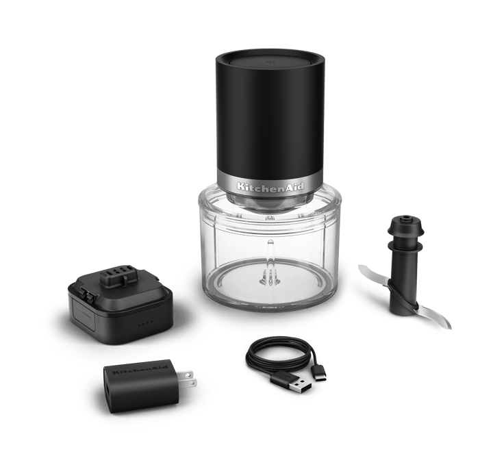 KitchenAid Go trådløs hakker uten batteri, Mattsvart KitchenAid