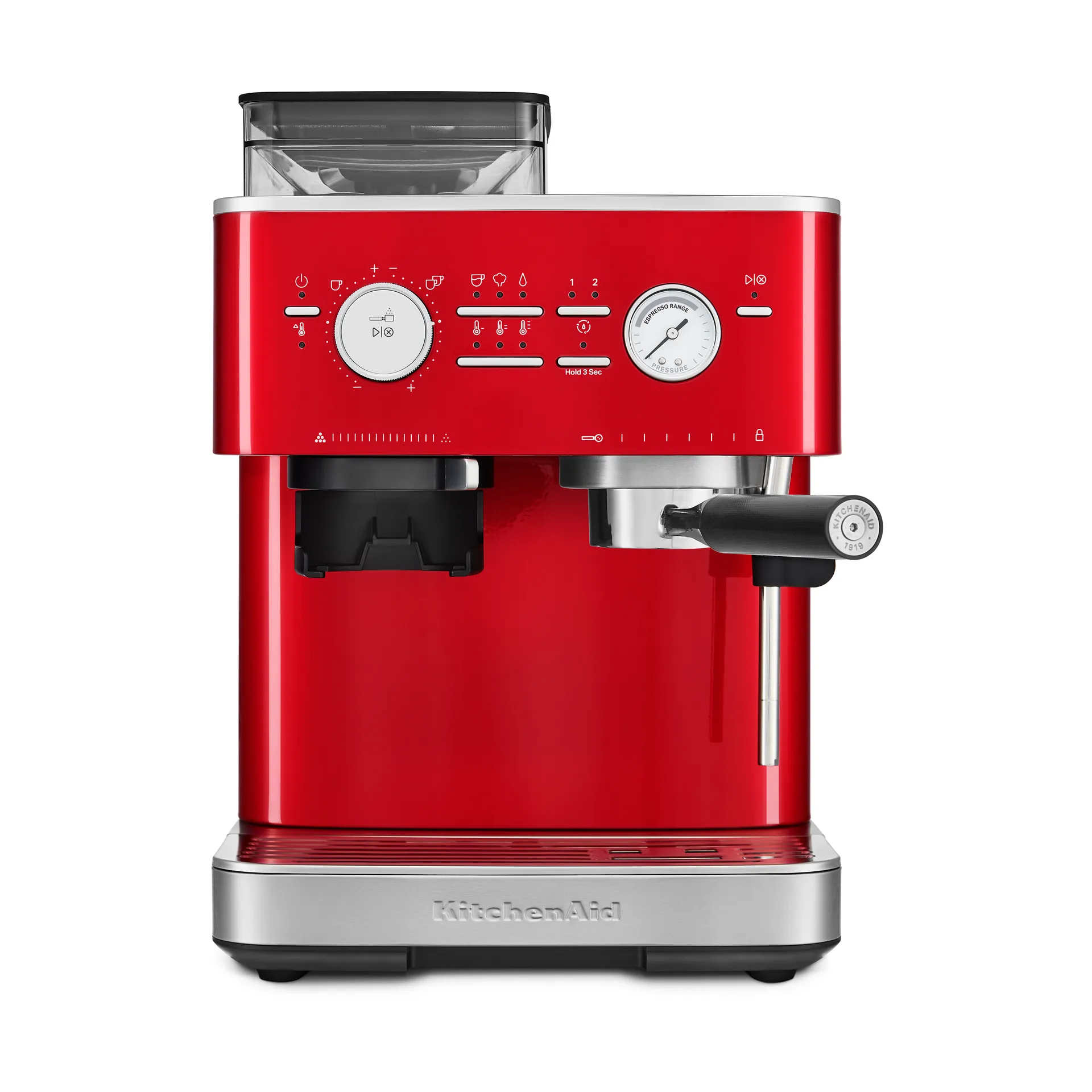 KitchenAid halvautomatisk espressomaskin med kvern, Candy apple KitchenAid
