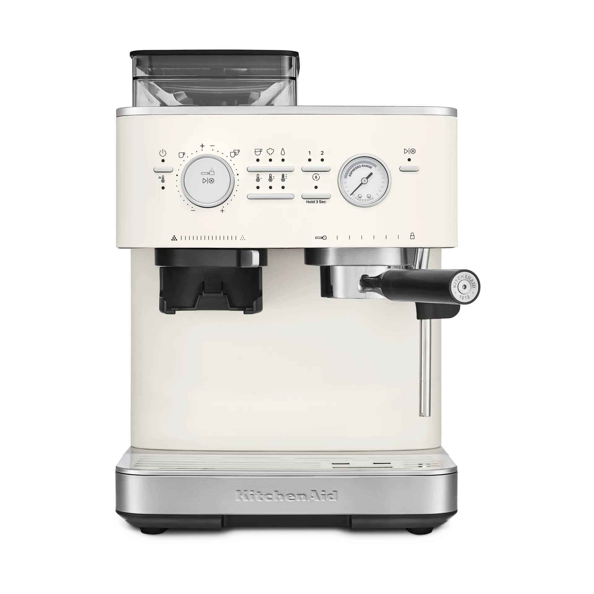 KitchenAid halvautomatisk espressomaskin med kvern, Porcelain white KitchenAid