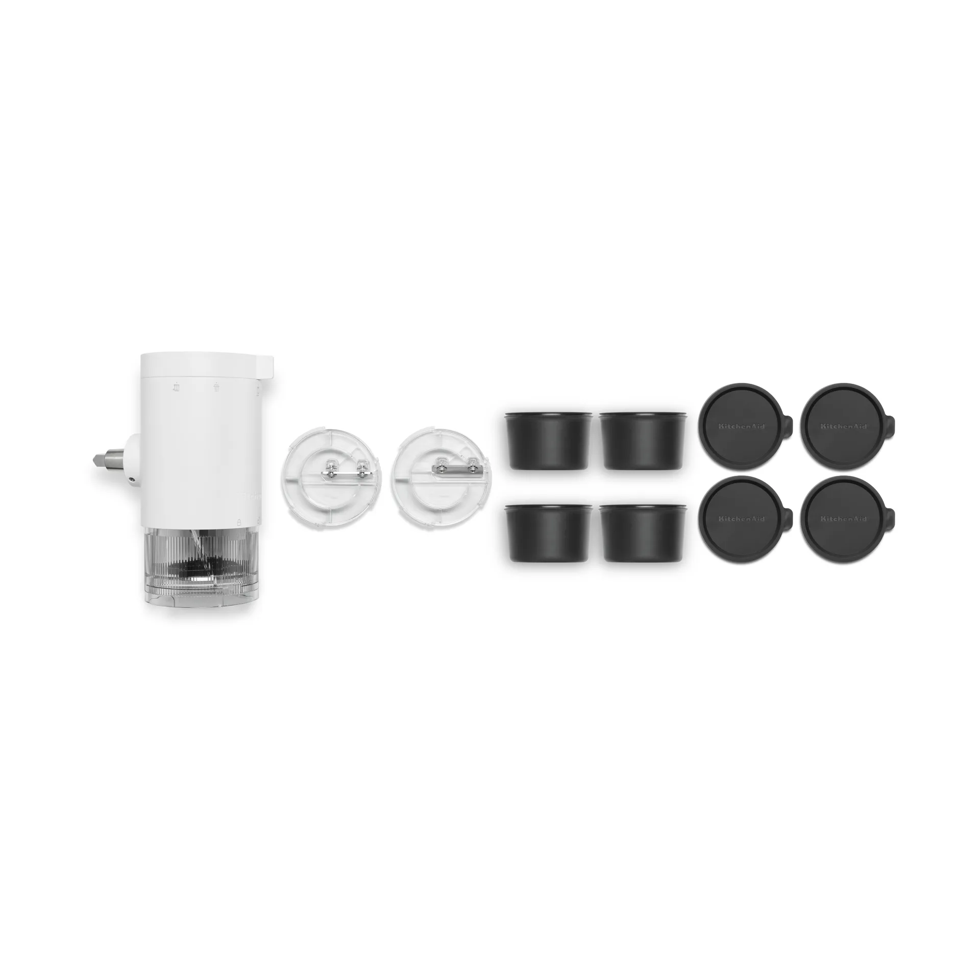 KitchenAid isknuser til kjøkkenmaskin, White KitchenAid
