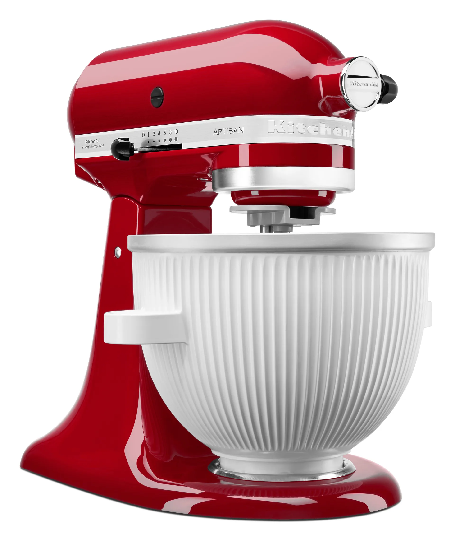 KitchenAid iskremmaskin 1,9 L til kjøkkenmaskin, White KitchenAid