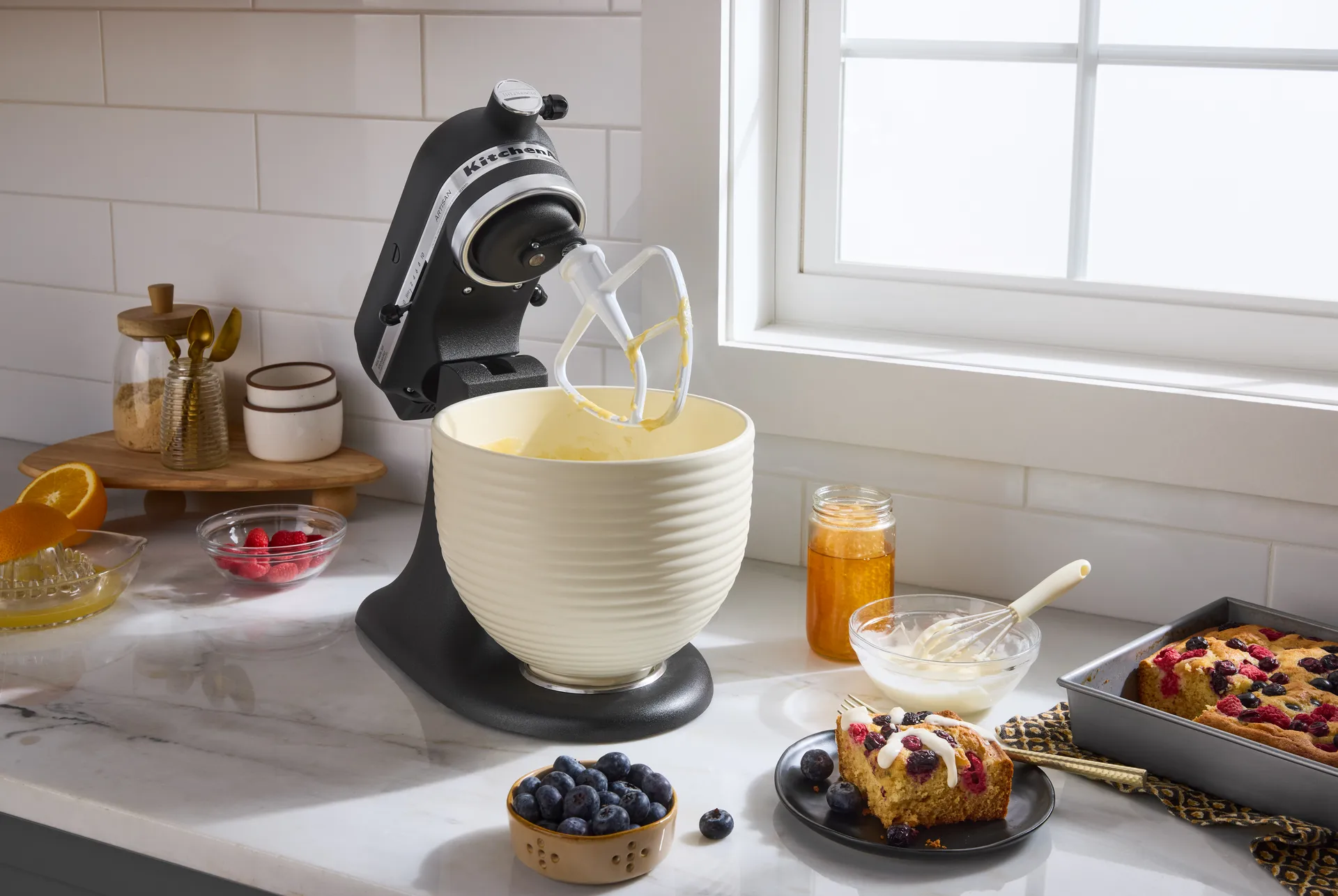 KitchenAid keramikkbolle uten håndtak 4,7 L, Beehive KitchenAid