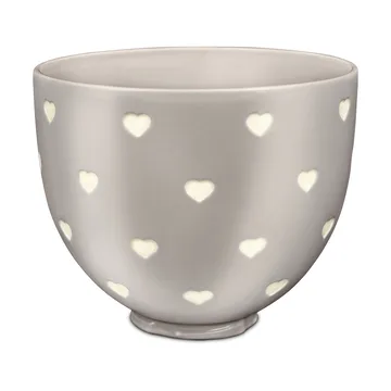 KitchenAid keramikkbolle uten håndtak 4,7 L - Layered hearts - KitchenAid