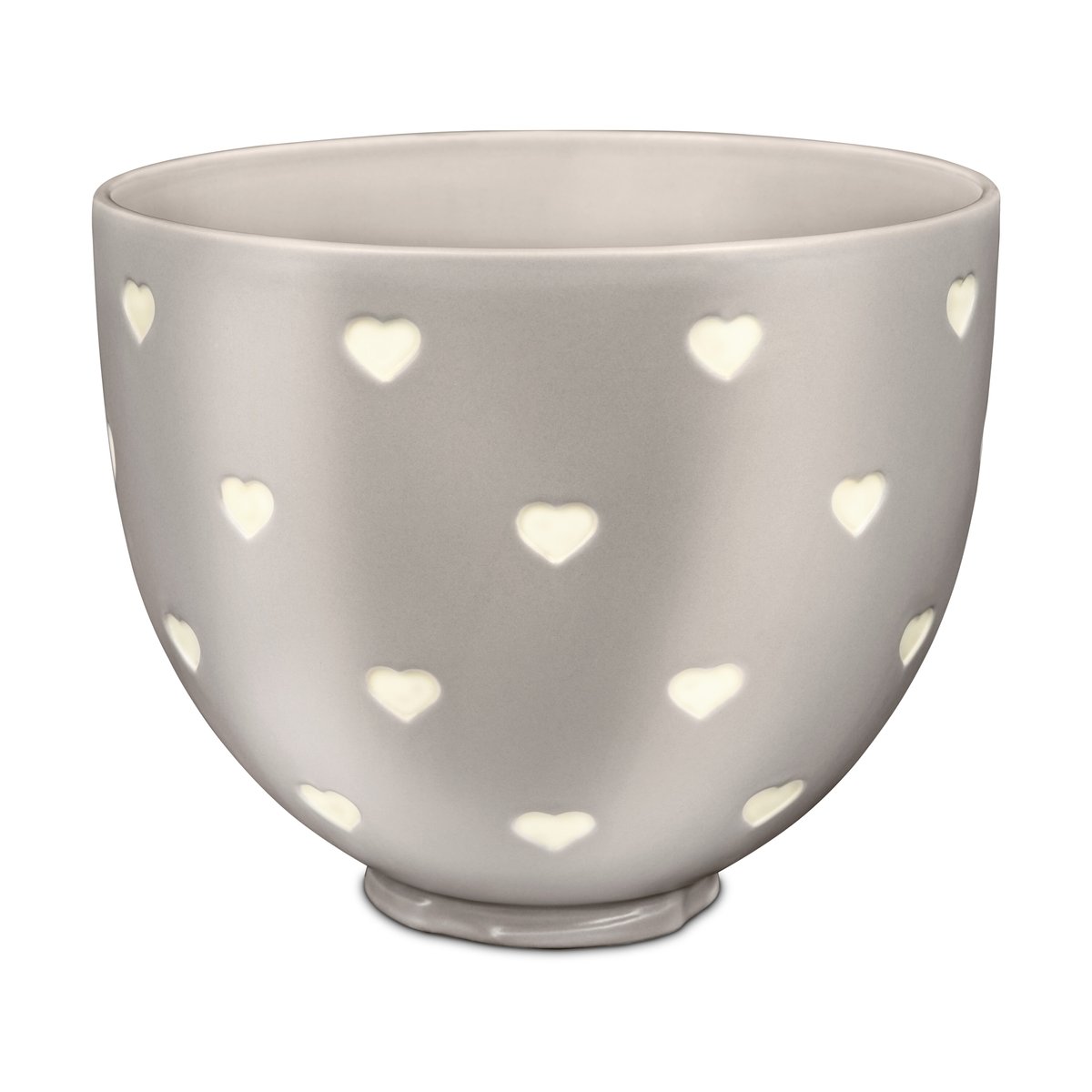 KitchenAid keramikkbolle uten håndtak 4,7 L Layered hearts