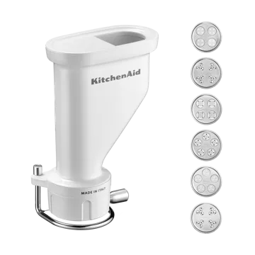 KitchenAid pastapresse med 6 former til kjøkkenmaskin - White - KitchenAid