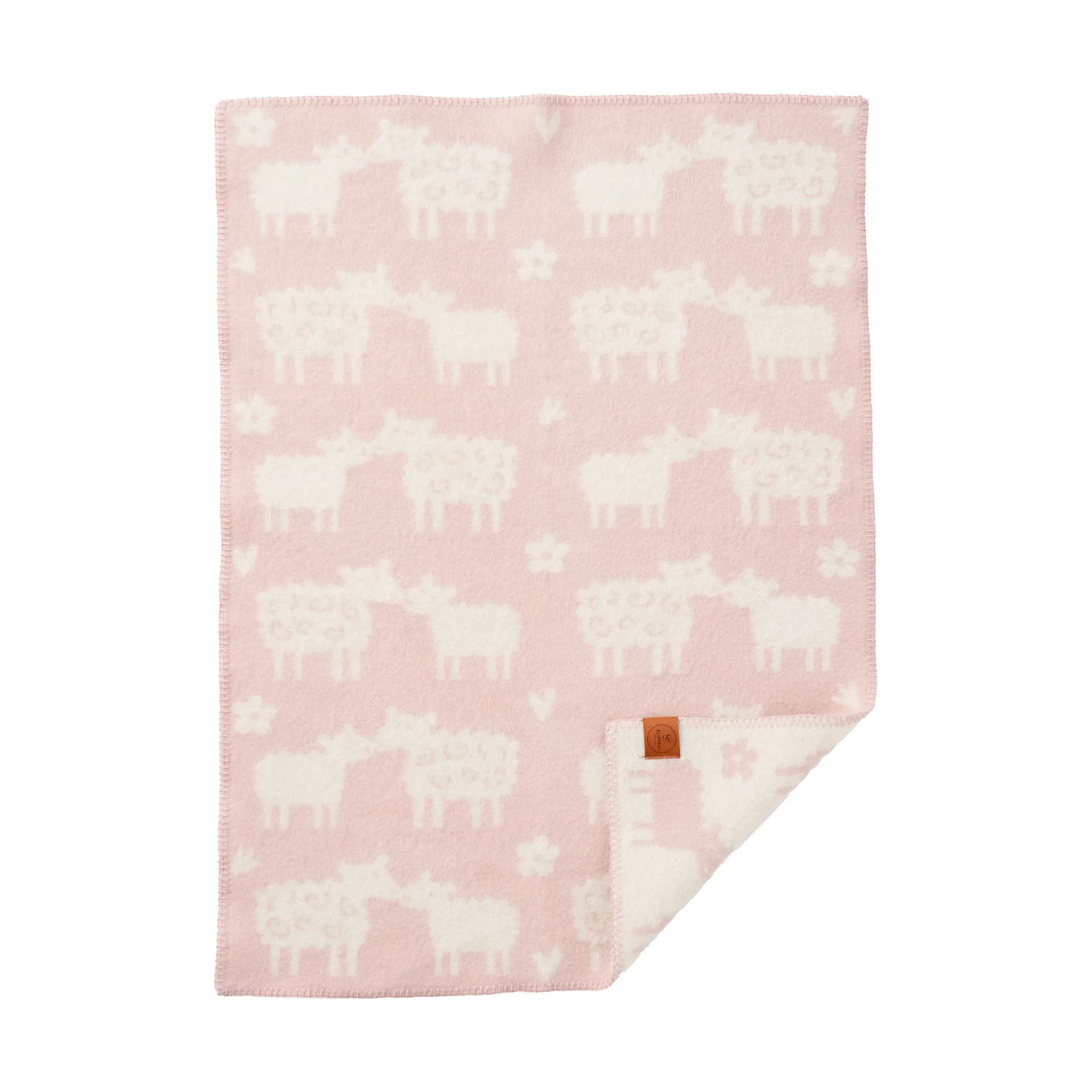 Bää barnepledd ull, Soft pink, 65x90 cm Klippan Yllefabrik